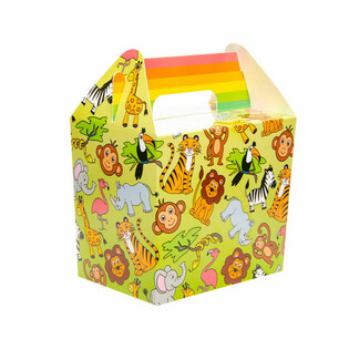 Scatole Menu / Scatole Regalo Animali della Giungla (12 pezzi)