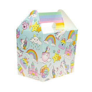 Scatola Menu Bimbi / Scatolina Regalo Unicorno 14x10x17 cm (12 pz.)