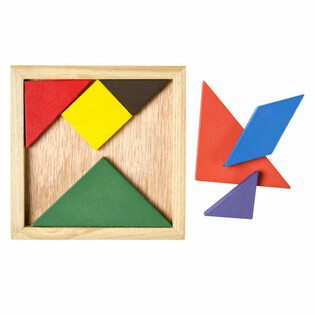 Set Puzzle Tangram in Legno (12 pezzi)