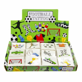Tatuaggi Fun Calcio - Display con 48 Bustine (12 Tatuaggi per bustina)