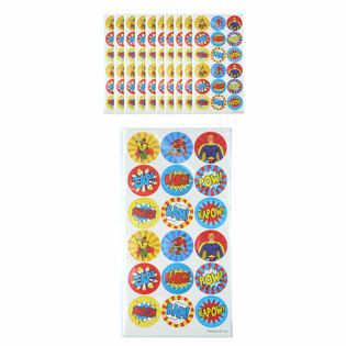 ADESIVI DIVERTENTI - SUPEREROI 18 ADESIVI PER FOGLIO (10 pz.)