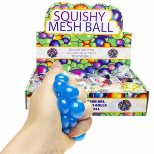 PALLA SQUISHY - Diametro: 5 cm - MIX COLORI ACCESI IN DISPLAY BOX (24 pz.)