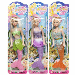 BAMBOLA SIRENA SU CARD (6 pz.)