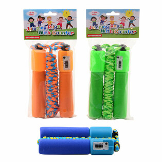 OUTDOOR FUN - CORDA PER SALTARE CON CONTATORE, 2,10 M (6 pz.)