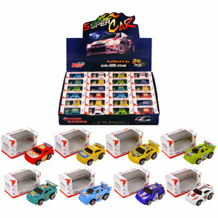 Macchinine a frizione in scatola regalo - Display (24 pz.)