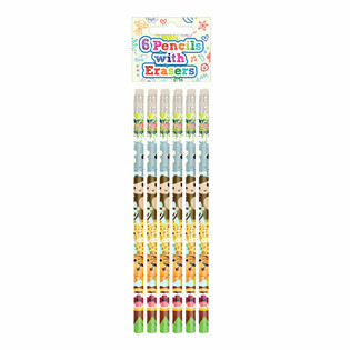 Set Matita con Gomma Animali della Giungla (6 pezzi) - Display (24 set)