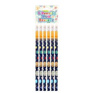 Set Matite e Gomme Spazio (6 pezzi) - Display (24 set)