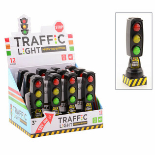 Semaforo Giocattolo con Luci e Suoni - Espositore (12 pz.)
