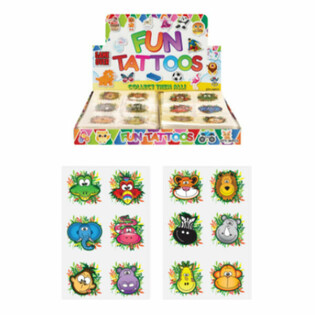 Tatuaggi Jungle Fun - Display (96 pezzi)