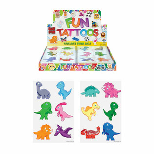 TATUAGGI DIVERTENTI - MODELLO: DINOSAURO IN DISPLAY (96 pz.)