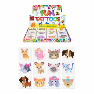 TATUAGGI DIVERTENTI - DISPLAY GATTI E CANI (48 BUSTINE)