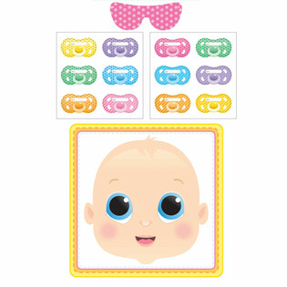 Gioco per Baby Shower - Stick the Dummy (12 pezzi)