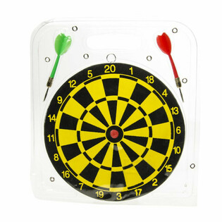 Bersaglio per freccette con 2 freccette - Ø 22,5 cm (2 pz)