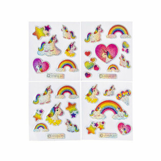 ADESIVI GLITTERATI - UNICORNO (100 pezzi)
