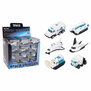 DIE CAST - SPACE ADVENTURE - VEICOLI SPAZIALI, scala 1:64 - IN DISPLAY (48 pz.)
