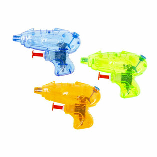 MINI PISTOLE AD ACQUA 9 cm - COLORI MISTI (48 pz.)