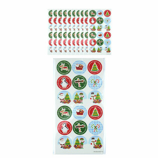 Adesivi Divertenti di Natale - 10 Fogli, 18 Adesivi ciascuno