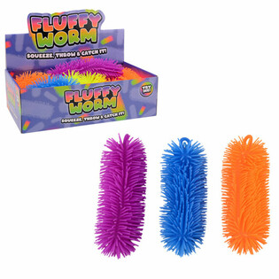 Grande Verme Fluffy 22 cm - Display Assortito (12 pz.)
