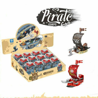 Mattoncini Nave Pirata in Palla a Sorpresa - Display (12 pz.)