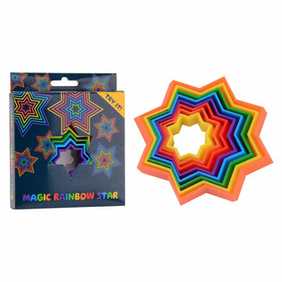GIOCO FIDGET 3D MAGIC STAR - FORMA MAGICA 3D - FIDGET MAGICO 3D - IN SCATOLA (24 pz.)
