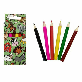 Set di 6 Matite Colorate 'Animali della Fattoria'