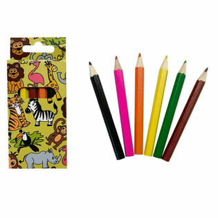 Set 6 Matite Colorate - Animali della Giungla (24 pz.)