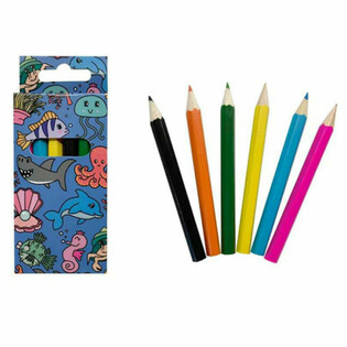 Set di 6 Matite Colorate - Animali Marini (24 set)