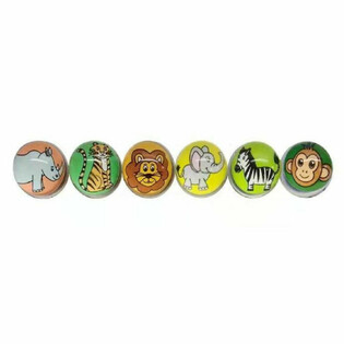 PALLE SALTARECCIE - ANIMALI DELLA GIUNGLA - Ø 3,2 cm (50 pz.)