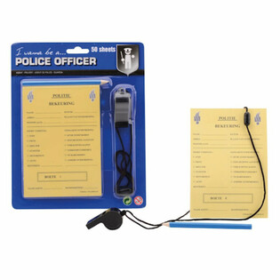 Set Blocchetto Multe della Polizia con Matita e Fischietto (12 pz.)