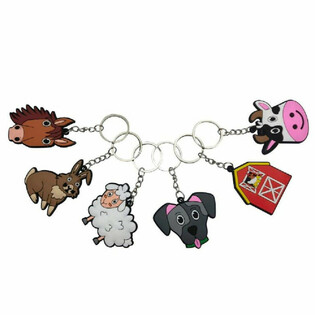 Portachiavi Animali della Fattoria (Mix, 48 Pezzi)