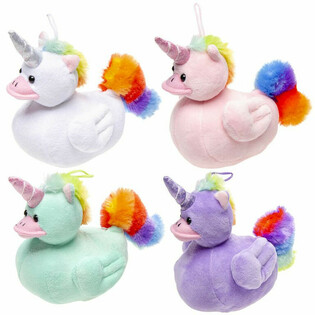 PELUCHE UNIDUCKZ - PAPERA UNICORNO - COLORI MISTI - 12x24x17 CM (8 pz)