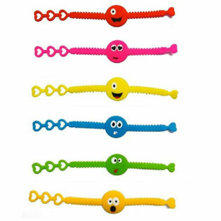Braccialetti in Silicone con Faccine Sorridenti (12 Pezzi)