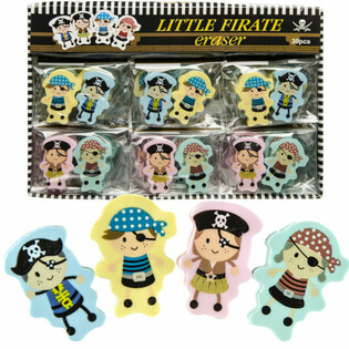 Set Gomme da Cancellare Figure Pirati - 2 Pezzi in Display