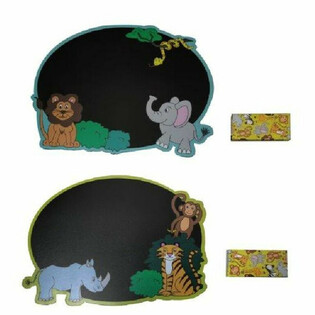 Lavagna Animali Selvaggi con Gessetti - Display 24 pezzi