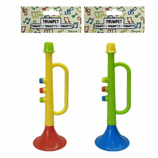 Tromba Giocattolo - 15 cm Altezza - Colori Misti (12 pz)