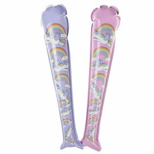Mazza Gonfiabile Automatica Unicorno - 49x13cm - Display (48 pz)