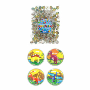 Mix Palline Rimbalzanti Dinosauro Ø3.3cm (100 pezzi)