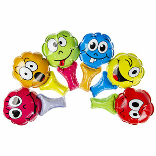 PALLONCINI SMILEY AUTOGONFIABILI CON IMPUGNATURA (48 pz)