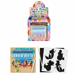DISPLAY CARTA MAGICA DA GRATTARE ECO-FRIENDLY SIRENA (108 pz)