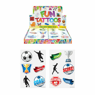 TATUAGGI DIVERTENTI - CALCIO IN DISPLAY (96 PEZZI)