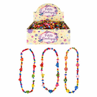 COLLANA IN LEGNO PER BAMBINI IN DISPLAY (48 pz.)