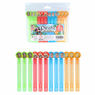 BOLLE DI SAPONE PIRATI COLORATE (12 pezzi)