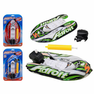 Motoscafo gonfiabile con motore a molla - 6 pezzi