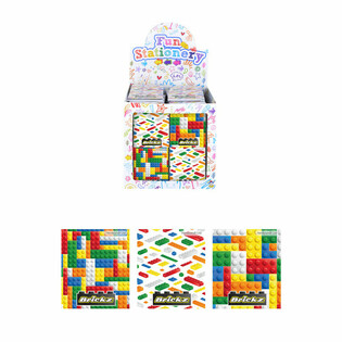 Bloc-notes Mattoncini - 480 pezzi in display