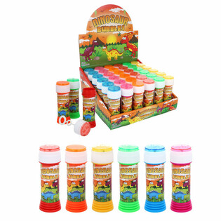 Bolle di Sapone Dinosauro 50ml con Gioco di Pazienza - Display 36 Pezzi
