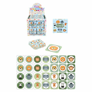 Mini Giochi di Memoria - Animali della Giungla - Display (64 pz)