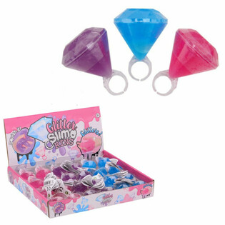 ANELLI SLIME BRILLANTINATI IN ESPOSITORE (24 pz.)
