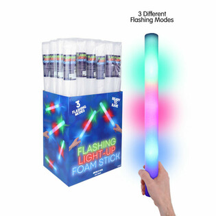 Bastoncini LED in Schiuma - Luci Multicolor per Feste in Display (24 pz.)