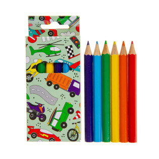 Set da 6 Matite Colorate - Veicoli (24 pz.)