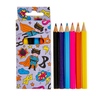 Set da 6 Matite Colorate - Supereroe (24 pz.)